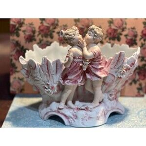 20th Century German Kalk Bisque Jardiniere/Planter Vase Center Bowl